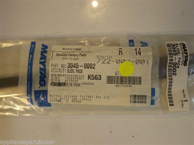 Maytag Admiral Dishwasher 3045-0002 Slide, Rack NEW IN BOX Maytag Admiral Dishwasher 3045-0002 Slide, Rack NEW IN BOX